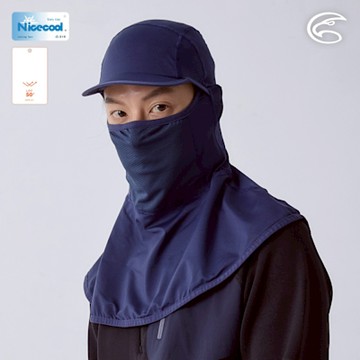 ADISI NICECOOL巴拉克拉瓦抗UV遮陽頭套 AH24002 深藍 (F)｜UPF50+ 防曬 抗紫外線 涼感 彈性 防臭 吸濕排汗 透氣