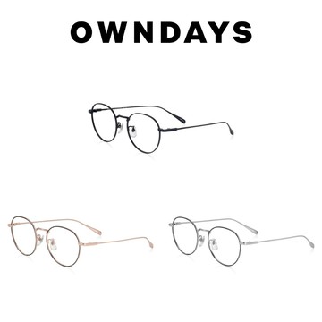 OWNDAYS BACK in BLACK系列波士頓框鈦金屬眼鏡 OB1008X-5A