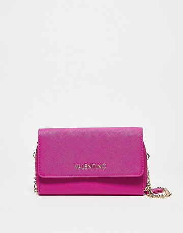 Valentino Bags zero crossbody bag with chain strap in hot pink