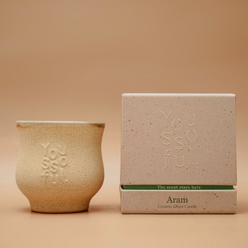 【Youssoful】韓國香氛 #Aram 陶瓷香氛蠟燭 220g｜官方旗艦店