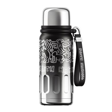 GERM格米 凱斯哈林聯名款迷你律動保溫杯580ml(隨行杯/保溫瓶/水壺) 幻夜遊樂園