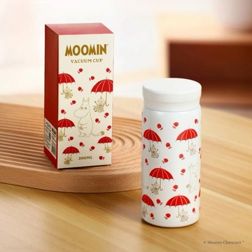 【VIPO】嚕嚕米保溫杯-紅雨傘 200ml