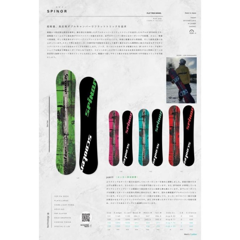 即納可 23/24 MODEL SCOOTER SPINOR 正規販売店 スクーター スピナー 