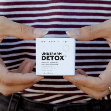【No Tox Life®】腋下淨化皂 腋下煥膚皂｜活性碳 絲瓜絡 無香料 天然體香膏轉換期