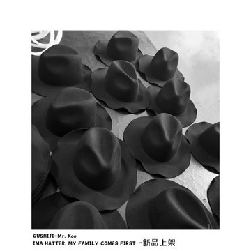 新品山本風暗黑系復古爵士帽子女黑色小眾日系羊毛大碼軟邊禮帽男