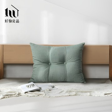 【好物良品】單人_日式簡約床頭腰背靠枕(80x60x20厚cm)