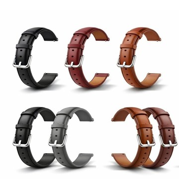 【真皮錶帶】適用 Garmin Bounce 2 手錶 錶帶寬度20mm 復古 快拆 皮腕帶