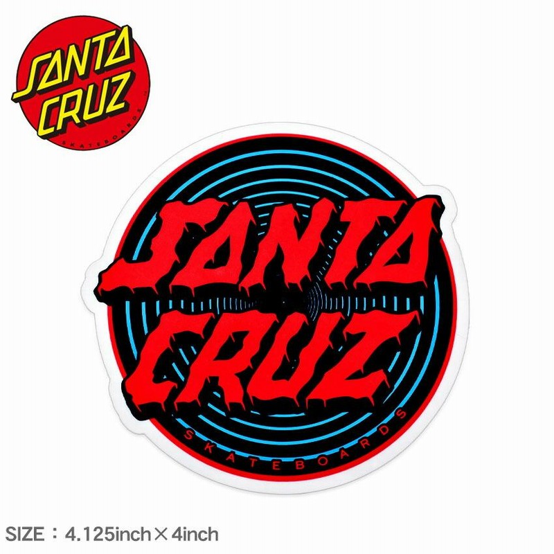 ネコポス配送） サンタクルーズ ステッカー DEPTH DOT STICKER