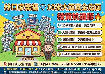 家樂福10米寬穩增值保收租超值金店｜新北市林口區文化三路一段