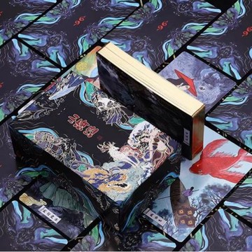 正版山海經塔羅全套國風Tarot新款桌布書簽牌袋套裝現貨