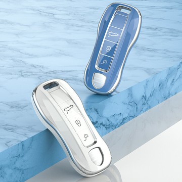 適用保時捷鑰匙套卡宴高檔扣Taycan內飾品帕拉梅拉911殼Panamera