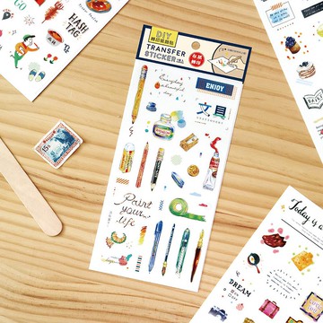 Ching Ching X 簡單生活系列 CST-354 DIY轉印裝飾刮刮貼