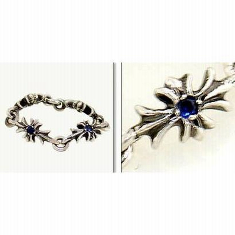 クロムハーツ Chrome Hearts リング タイニーE CHプラス（サファイア） リング Tiny E CH Plus Ring With  Sapphire | LINEブランドカタログ