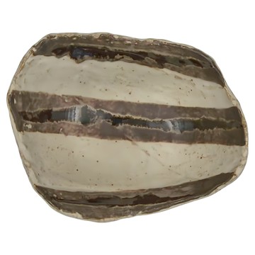 舟形皿  濃繪三灰釉  1個