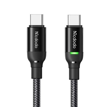 Mcdodo 1.2M 100W LED 雙Type-C/PD充電線傳輸線閃充線快充線 光飛