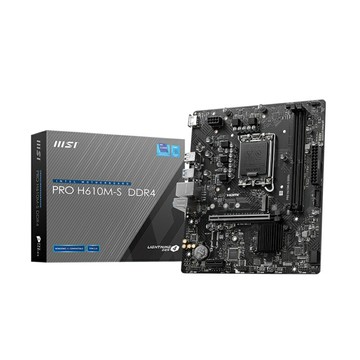 【享最高折300】MSI 微星 PRO H610M-S DDR4 INTEL 主機板/LGA 1700