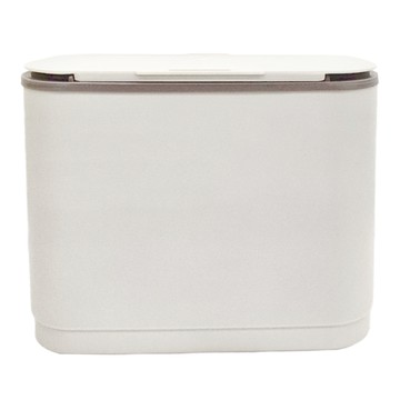 免釘二用滑蓋式收納垃圾桶 640g  灰白色  30 x 14.5 x 25cm