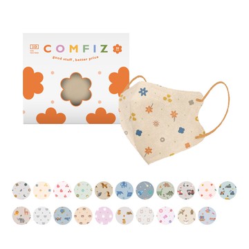 【蝦皮直營】康菲兒童立體醫療口罩(30入/盒)_嬰幼/幼幼/小童/大童(0~12歲適用)