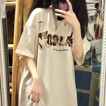 美式高街短袖t恤女夏季設計感小眾oversize寬松半袖chic港味上衣