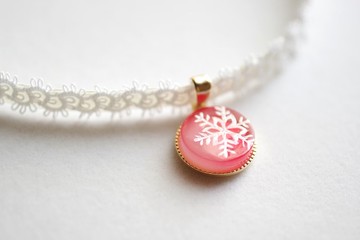 樹脂藝術 方形吊墜・夜色深處