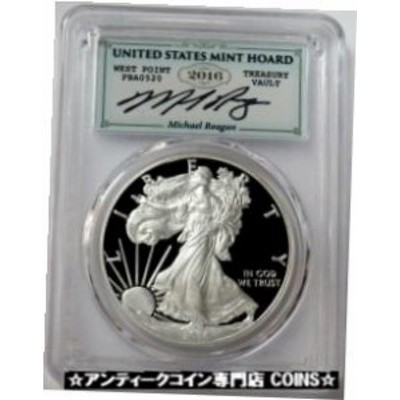 アンティークコイン W WEST POINT HOARD REAGAN AMERICAN SILVER EAGLE