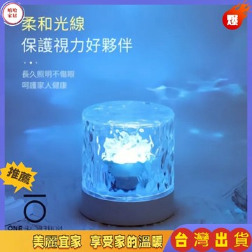 優選🏆氛圍小夜燈 臥室床頭燈 火焰臺燈 日落燈 氛圍燈 水紋燈 動態水波紋燈 夢幻水紋燈 兒童創意禮物