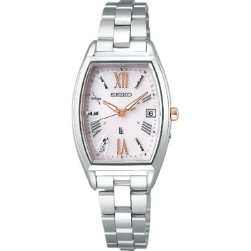 seiko SK037 精工錶 Lukia 1B32-0AA0F(SSVW167J) 時尚太陽能電波腕錶 /粉紅色 24mm｜樂天領券現折★全館特惠中★指定刷卡回饋10%