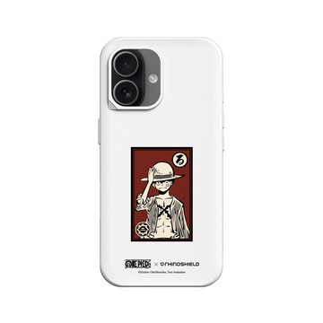 iPhone 17 SolidX 白 - 航海王 One Piece - 角色畫框系列-魯夫