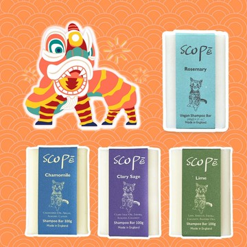 洗髮皂MIX裸裝4入-英國原裝【詩可貝SCOPē】迷迭香-新品上市