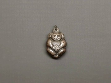 老銀福氣如意墜飾– 純古董SA-041