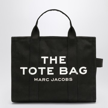 The Medium Tote Bag in black canvas