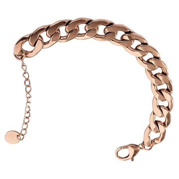 noid-b 女款醫療鋼簡約粗鍊手鍊  可調整  玫瑰金