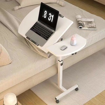 床邊桌 懶人桌 筆電桌 升降桌移動床邊桌可旋轉可折疊升降桌移動床頭桌懶人電腦桌床邊桌可移動