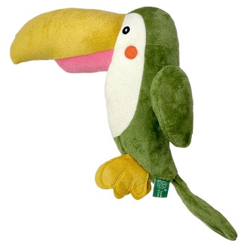 V-PET 狗狗專用可愛動物系列 耐咬耐磨玩具  綠鸚鵡  1個  38 x 36 x 7cm