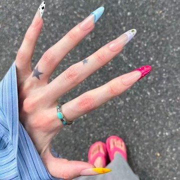 🎀台灣出貨🎀 【春日漫遊】馬卡龍撞色法式甜酷辣妹跳色顯白百搭春夏氛圍穿戴甲