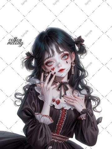 original sticker no.1406 人物貼紙 原創貼紙 人物貼紙 女孩貼紙 原創人物貼紙