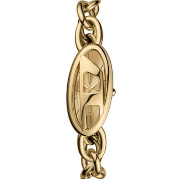 DIESEL D-Era 品牌元素D字潮流個性女錶 手錶-金/19x39mm DZ5611