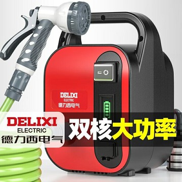 德力西電氣充電式鋰電池澆水澆菜神器便攜式新型灌溉澆地抽水泵