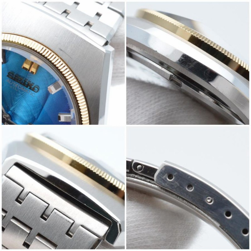 SEIKO セイコー 5216-7020 LM LORD MATIC ロードマチック ブルー 自動巻き オートマチック 37mm 9面カットガラス  デイデイト メンズ時計 【中古】 | LINEショッピング