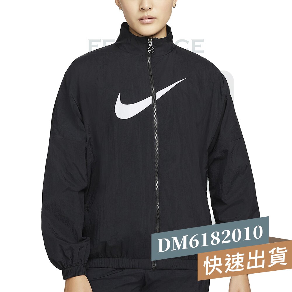 NIKE Sportswear Essential 女外套運動梭織休閒黑DM6182-010