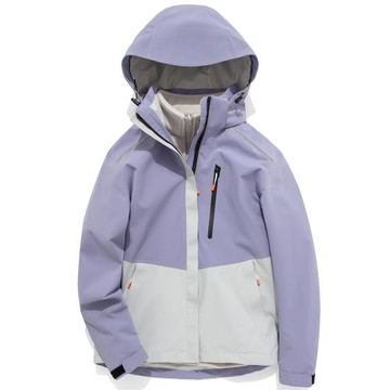 日系沖鋒衣女三合一可拆卸滑雪服加絨男登山防風防水外套2024新款