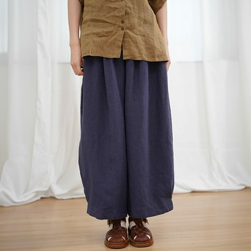 日系亞麻休閒褲116734