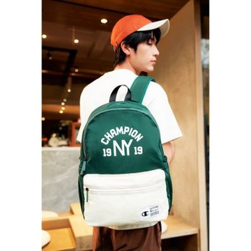 Champion 官方直營 中性 C-LIFE 印花LOGO後背包-綠色(U5AACPU01N1)