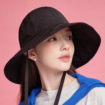 whitesands 抽繩克萊因漁夫帽  黑色  均碼(頭圍58cm)