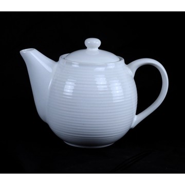 【知久道具屋】條紋奶茶壺 陶瓷 特厚瓷壺 茶壺 花茶壺 珍珠壼