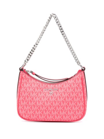 Michael Michael Kors - Jet Set monogram-pattern shoulder bag - women - Calf Leather - One Size - Pink