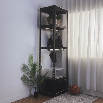 空間特工 雙桿窄衣架 60x45x210cm 角鋼掛衣架