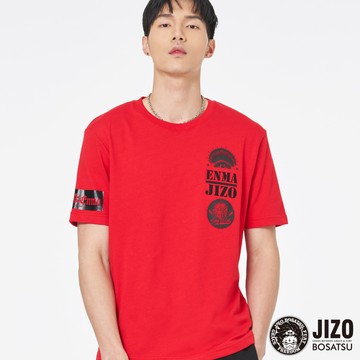 【㊙結帳2件再88折】地藏當街運動機能十字繡短TEE(紅) - BLUE WAY 地藏小王