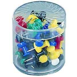 LIFE 022018 美式塑膠圖釘 50枚入