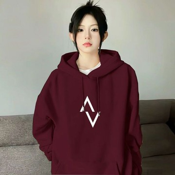 美式連帽衛衣女秋冬加絨加厚oversize設計感潮牌小眾外套寬鬆上衣 女裝上衣 衛衣 秋冬上衣 大學t 女裝衛衣